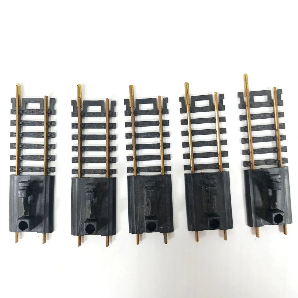 HO Scale Brass Manual Uncoupler Track Straight Sections Lot of 5 Train Accessory